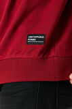 Erkek Bordo Basic Bisiklet Yaka Regular Fit Normal Kesim 2 İplik Sweatshirt