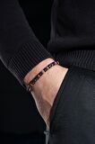 Sertifikalı Rodonit Doğal Taş Kadın Erkek Unisex Hediye Bileklik 6mm Eşsiz Tasarım