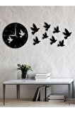 Kuş Tasarımlı Modern Dekoratif Ahşap Duvar