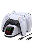 Ps5 Dualsense Şarj Istasyonu Playstation 5 Uyumlu Charging Station
