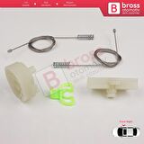 Fiat Punto Grande Evo 3 199 2005-2024 3/5-Kapı 51723315 İçin Elektrikli Ön Sağ Cam Kriko Tamir Seti