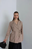 Zemura Düğüm Detay Gabardin Ceket TNS-4331