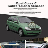 Opel Corsa C Parlak Siyah Yalancı Çakma Sahte Sunroof
