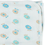 MEVSİMLİK PAMUKLU ÇİÇEK DESENLİ BEBEK BATTANİYE 80*90CM