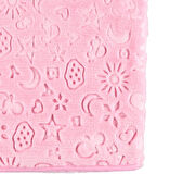 KIZ BEBEK ŞIK YENİDOĞAN PEMBE PELUŞ HEDİYELİK BATTANİYE 90X115 CM