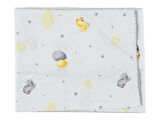  Bebek Müslin Battaniye Tek Kat Pamuklu Balonlu Kuş Desen 85x90 cm 1–12 Ay