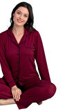Berna Collection Kadın Pijama Takımı Düğmeli Yumuşak Dokulu Esnek ve Modern Tasarım S/2XL