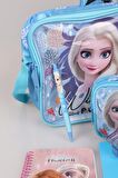 COOL GIRL LİSANSLI ANAOKUL VE BESLENME ÇANTASI,BESLENME KUTUSU İLE KIRTASİYE OKUL SETİ 