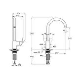 Artema Flow Round Eviye Bataryası Krom