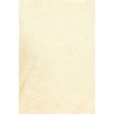 Sarı Bisiklet Yaka Organik Pamuklu Tişört