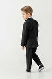Mini Gentleman Erkek Çocuk Takım Elbise - 5 Parça (Ceket, Yelek, Gömlek, Pantolon, Papyon)