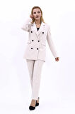 Verona Düğme Detay Blazer Takım TNS-4347