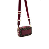 Silver Polo  Kadın Çapraz Çanta 1078-43476 SILVER POLO ÇAPRAZ Kadın ÇANTASI M178 KAHVE SARI-MAT BORDO