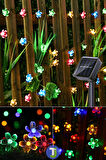 Technojet 20 Çiçekli Led Solar RGB Bahçe Dekorasyon Güneş Enerjili Aydınlatma Modlu