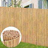 Bambu Çit Kamış Çit 1 Adet 1x5 Metre Hasır Çit Eni 1 Metre Uzunluk 5 Metre Rulo Bahçe Çiti