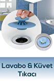 Pratik Süzgeçli Silikon Lavabo Ve Küvet Yuvarlak Lavabo Tıkacı Gider Tıkacı Banyo Evye Kapağı