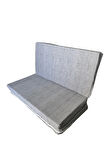 Çift Kişilik Katlanır Yer Yatağı Ve Sünger Yatak Katlanır Minder Yatak 120x195x8 CM-GRİ