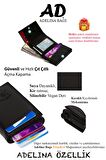 Erkek Siyah Deri Mekanizmalı Otomatik Kızaklı Kartlık Cüzdan (7cmX10cm)