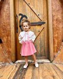 Pembe Fiyonklu Kız Çocuk Elbisesi – Şık ve Zarif Tasarım I Şık ve Rahat Elbise – Özel Günler İçin