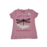 İFBA JUST A GIRL BASKILI KIZ ÇOCUK T-SHİRT