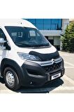 Citroen Relay Ön Kaput Koruyucu Rüzgarlığı 4mm Akrilik (ABS) Piano Black 2014 Ve Sonrası