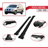 Pontiac Montana 2005-2009 Arası ile Uyumlu FLY Model Ara Atkı Tavan Barı Siyah 2 Adet