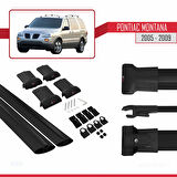 Pontiac Montana 2005-2009 Arası ile Uyumlu FLY Model Ara Atkı Tavan Barı Siyah 2 Adet