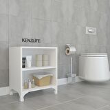 Kenzlife kitaplık tuğçe 048*030*020 byz ayaklı mutfak dolabı banyo ofis ayakkabılık kiler
