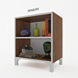 Kenzlife kitaplık tuğçe 048*060*020 cvz ayaklı mutfak dolabı banyo ofis ayakkabılık kiler