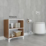 Kenzlife kitaplık tuğçe 048*060*020 cvz ayaklı mutfak dolabı banyo ofis ayakkabılık kiler