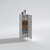 Kenzlife mutfak dolabı zehra 128*030*032 byz kilitli ayaklı banyo evrak ofis kitaplık ayakkabılık kiler