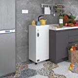 Kenzlife mutfak dolabı zehra 088*050*032 byz kilitli tekerlekli banyo evrak ofis kitaplık ayakkabılık kiler