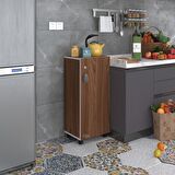 Kenzlife mutfak dolabı zehra 088*050*032 cvz kilitli tekerlekli banyo evrak ofis kitaplık ayakkabılık kiler
