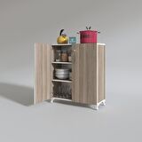 Kenzlife mutfak dolabı çilem 088*070*032 crd kilitli ayaklı banyo evrak ofis kitaplık ayakkabılık kiler