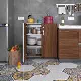 Kenzlife mutfak dolabı çilem 088*070*032 cvz kilitli tekerlekli banyo evrak ofis kitaplık ayakkabılık kiler