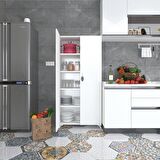 Kenzlife mutfak dolabı çilem 188*070*032 byz kilitli ayaklı banyo evrak ofis kitaplık ayakkabılık kiler