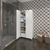 Kenzlife mutfak dolabı rabia 188*070*032 byz kapaklı ayaklı banyo evrak ofis kitaplık ayakkabılık kiler