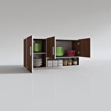 Kenzlife hazır mutfak mirandus22 cvz 060*120*22 mutfak banyo dolabı kapaklı raflı