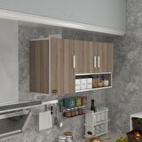 Kenzlife hazır mutfak mirandus22 crd 060*120*22 mutfak banyo dolabı kapaklı raflı