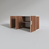 Kenzlife hazır mutfak canna22 cvz 060*120*22 mutfak banyo dolabı kapaklı raflı