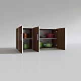 Kenzlife hazır mutfak canna22 cvz 060*120*22 mutfak banyo dolabı kapaklı raflı