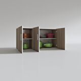 Kenzlife hazır mutfak canna22 crd 060*120*22 mutfak banyo dolabı kapaklı raflı