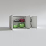 Kenzlife hazır mutfak dirca22 byz 060*120*22 mutfak banyo dolabı kapaklı raflı