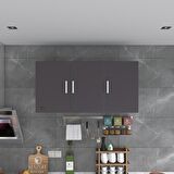 Kenzlife hazır mutfak dirca22 gri 060*120*22 mutfak banyo dolabı kapaklı raflı