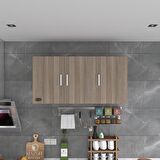 Kenzlife hazır mutfak dirca22 crd 060*120*22 mutfak banyo dolabı kapaklı raflı