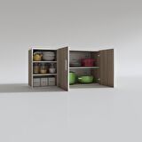 Kenzlife hazır mutfak castus22 crd 060*120*22 mutfak banyo dolabı kapaklı raflı
