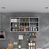 Kenzlife hazır mutfak hortus22 gri 060*120*22 banyo dolabı raflı kapaksız arkalıklı