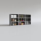 Kenzlife hazır mutfak hortus22 gri 060*120*22 banyo dolabı raflı kapaksız arkalıklı