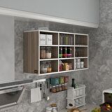 Kenzlife hazır mutfak hortus22 crd 060*120*22 banyo dolabı raflı kapaksız arkalıklı
