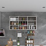 Kenzlife hazır mutfak hortus22 crd 060*120*22 banyo dolabı raflı kapaksız arkalıklı